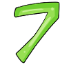 7 - seven green