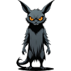 Creepy Monster Rat Goth Dark Art