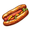 Bratwurst im Brötchen