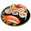 Sushi plate