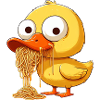 Cute Duck Clumsy Spaghetti Lover