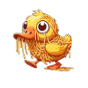 Clumsy Duck Sweet with Spaghetti