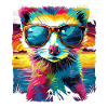 Ferret Pet Owner Sunglasses Sunset
