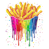 French Fries Potato Pop Art