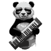 Panda Keytar Keyboard Gift