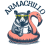 Armachillo im Pool