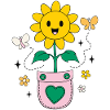 Positive Vibes Sunflower Pocket Design