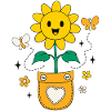 Positive Vibes Sunflower Pocket Design