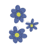 Blue flowers