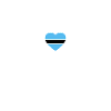 Botsuana Botswana Botsuanische Flagge