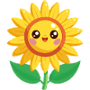 eine fröhliche Sonnenblume
