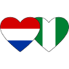 Holland Nigeria Flag Heart