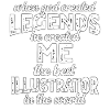 Légende du meilleur illustrateur