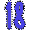 18. 18 YEARS OLD. 18th ANNIVERSARY. 18 BIRTHDAY.