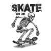Skeleton skateboard