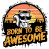 Funny Squirrel Animal Motif