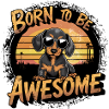 Adorable Dachshund Dog Design