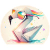 Flamingo Origami
