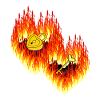 Cœurs Flamme Amour Relation Saint-Valentin