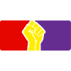 Spanish Republic Flag and Fist