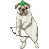Mops Bogenschütze Bogen