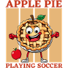 Apple pie playing football