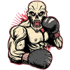 Boxer skull MMA Fighter UFC