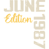 Born in June 1987 Gift June 1987 Birthday