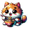Cat Ramen Kawaii Anime
