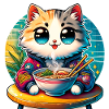 Cat Ramen Kawaii Anime