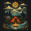 Camping under the stars