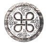 Schildknoten mit keltischen Knoten