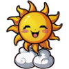 Lachende Sonne