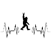 Heartbeat Bigfoot Silhouette