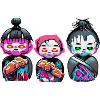 Japanese trio neon graffiti