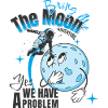 Mond Retro Maskottchen