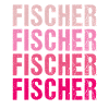 Fischer Retro Rosa Nachname Geschenkidee
