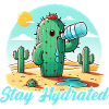 Cactus Restez hydraté