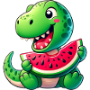 Dino T-Rex Wassermelone Fruchtig Lustig