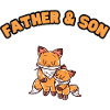 Fox Family Father & Son