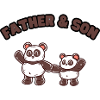 Panda Family Father & Son