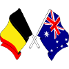 Cardio heart Flag Belgium, flag Australia