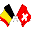 Flag Belgium, flag Switzerland
