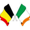Flag Belgium, flag Ireland