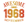 September 1968 - September Awesome Birthday