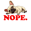 Bouledogue français têtu NOPE Frenchie