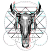Geometrical Glitch, Totenkopf, Glitch effekt