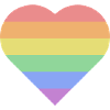 Pride Heart Rainbow Design