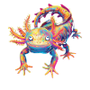 Axolotl Amphibian Pop Art