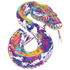 Boule Python serpent Pop Art